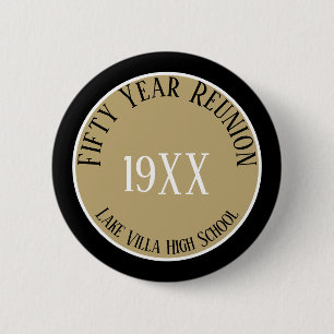 Macaron Rond 5 Cm Keepsake! Custom 50th class reunion button