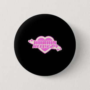 Macaron Rond 5 Cm Kelly 2024 Fille Démocrate Coeur Rose tendance