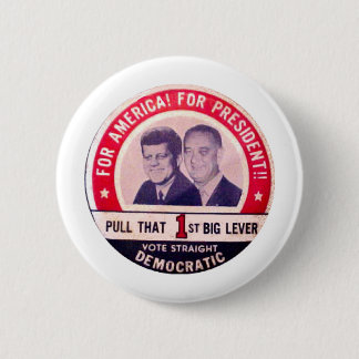 Macaron Rond 5 Cm Kennedy et campagne de Johnson