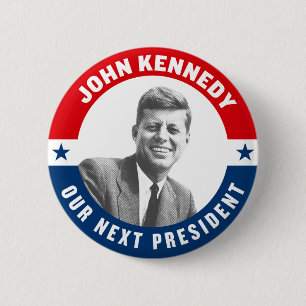 Macaron Rond 5 Cm Kennedy Next President 1960 Vintage Kennedy 1960