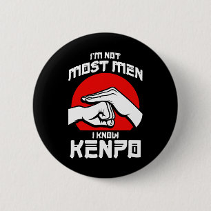 Macaron Rond 5 Cm Kenpo Agressive Self Defense Karate Martial Arts
