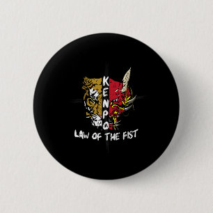 Macaron Rond 5 Cm Kenpo Karate Law Of The First Martial Arts