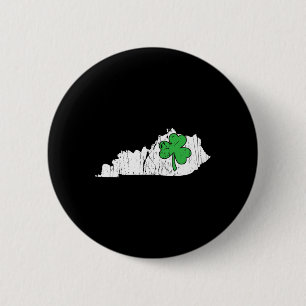 Macaron Rond 5 Cm Kentucky State St. Patrick's Day Kentucky Green Sh