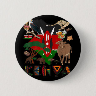 Macaron Rond 5 Cm Kenya Drapeau Idée Pour Enfants Kenya Food Kenya