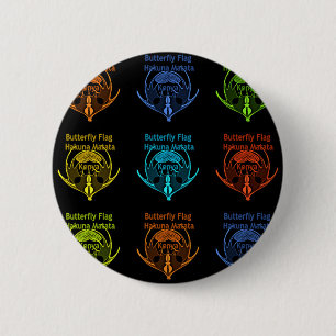 Macaron Rond 5 Cm Kenya Hakuna Matata