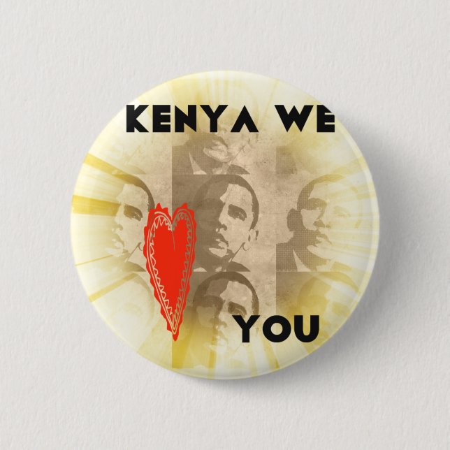 Macaron Rond 5 Cm Kenya We Lovely You Perspective Art Design (Devant)