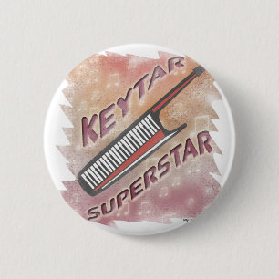 Macaron Rond 5 Cm Keytar Superstar