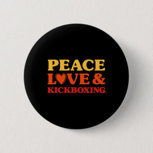 Macaron Rond 5 Cm Kickboxing J'adore Le Kickboxing Pour Hommes Et Fe