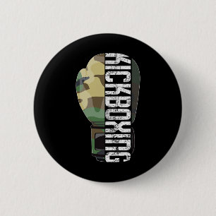 Macaron Rond 5 Cm Kickboxing Muay Thai Fitness Boxe Camouflage Glo