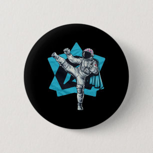 Macaron Rond 5 Cm Kickboxing Muay Thai Taekwondo coup de pied haut d