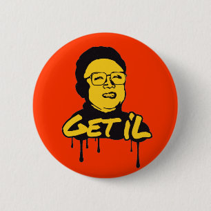 Macaron Rond 5 Cm Kim Jong-il