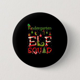 Macaron Rond 5 Cm Kindergarten ELF Squad Funny Christmas Lights Kids