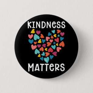 Macaron Rond 5 Cm Kindness Heart Equality Together Kind Cute