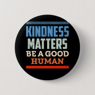 Macaron Rond 5 Cm Kindness Positive Genre D'Égalité Humaine