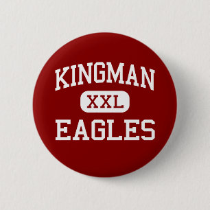Macaron Rond 5 Cm Kingman - Eagles - lycée - Kingman le Kansas
