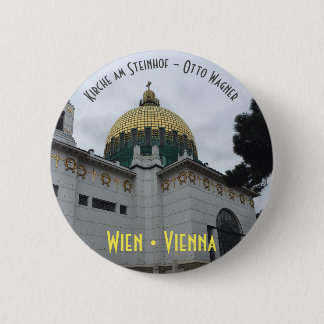 Macaron Rond 5 Cm Kirche am Steinhof - Otto Wagner