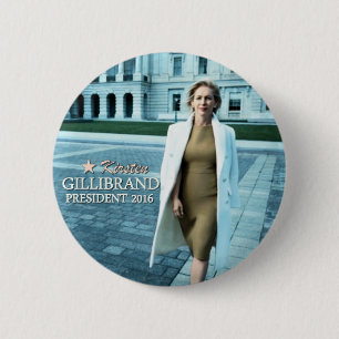 Macaron Rond 5 Cm Kirsten Gillibrand pour le président 2016