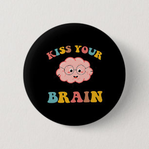 Macaron Rond 5 Cm Kiss Your Brain Sped Enseignant Appréciation Retou