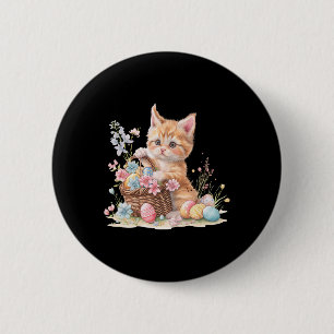 Macaron Rond 5 Cm Kitten OEufs de chaton de Pâques