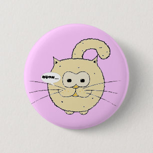 Macaron Rond 5 Cm Kitty-chat