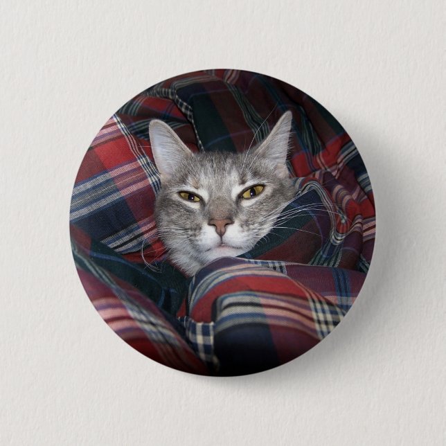 Macaron Rond 5 Cm Kitty devient confortable (Devant)