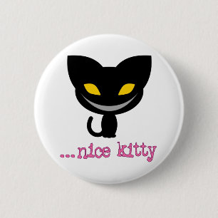 Macaron Rond 5 Cm Kitty gentil - bouton