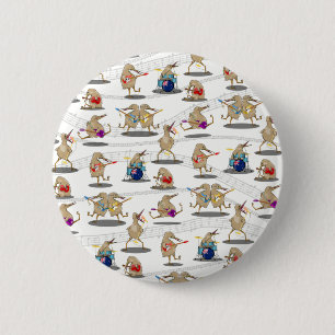 Macaron Rond 5 Cm Kiwi NZ MUSIC PATTERN