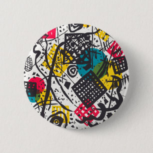 Macaron Rond 5 Cm Kleine Welten V (Small Worlds V) Wassily Kandinsky
