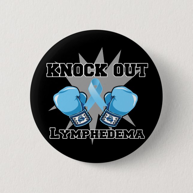Macaron Rond 5 Cm Knock Out Lymphedema (Devant)