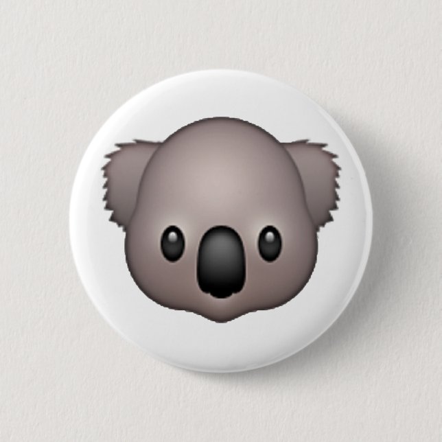 Macaron Rond 5 Cm Koala - Emoji (Devant)
