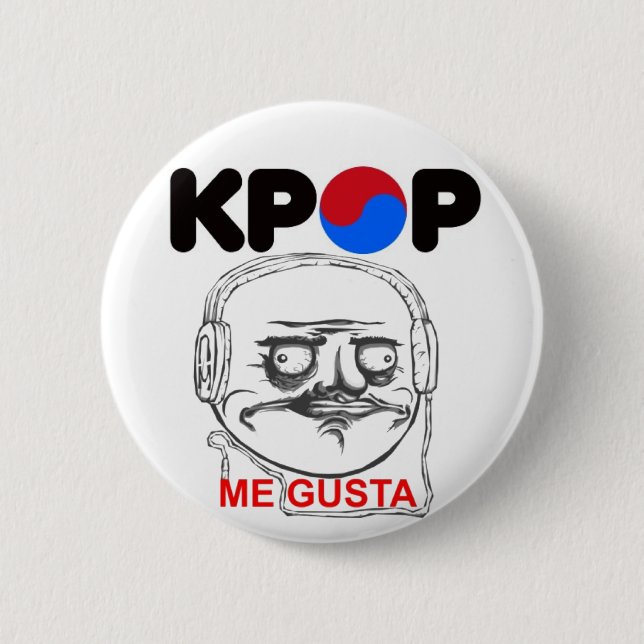 Macaron Rond 5 Cm KPop Me gusta Meme, i like (Devant)
