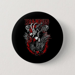 Macaron Rond 5 Cm Krampus Joyeux Noël Vacances Noël Horreur Xm