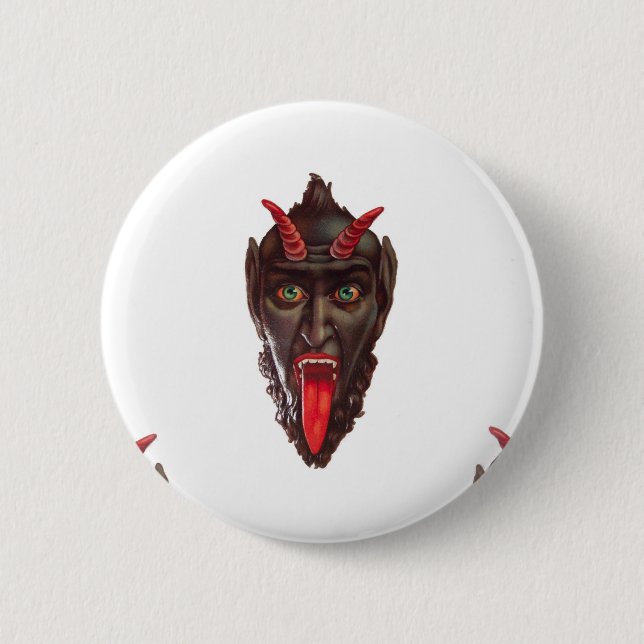 Macaron Rond 5 Cm krampus vintage (Devant)