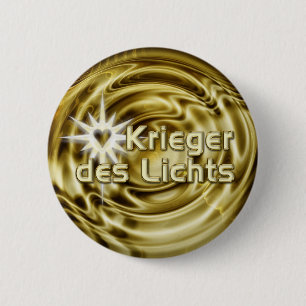 Macaron Rond 5 Cm Krieger des Lichts vagues dorées
