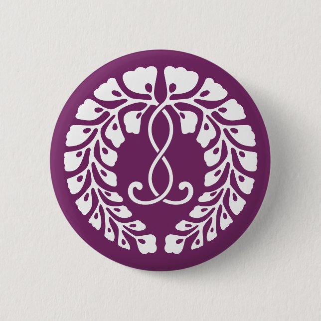Macaron Rond 5 Cm Kujo wisteria (Devant)