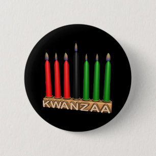 Macaron Rond 5 Cm Kwanzaa