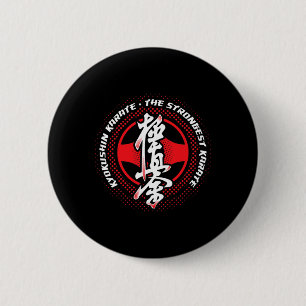 Macaron Rond 5 Cm Kyokushin Karaté Le Plus Fort