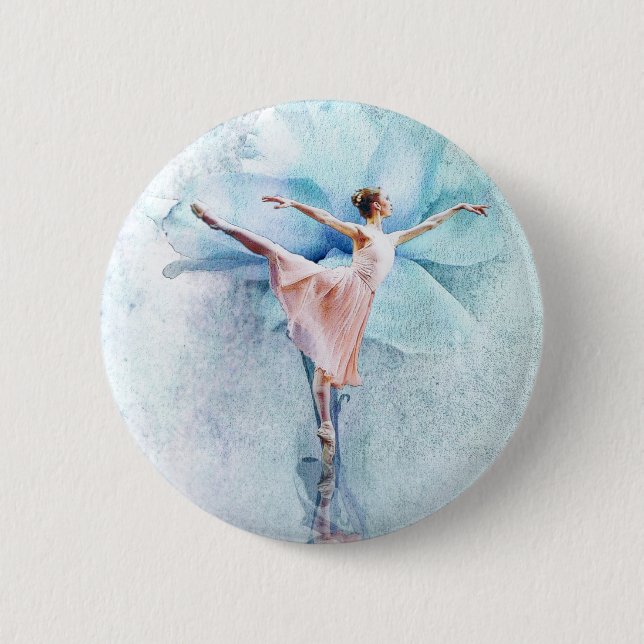 Macaron Rond 5 Cm La ballerine (Devant)