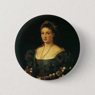 Macaron Rond 5 Cm La Bella, duchesse d'Urbino par Titien
