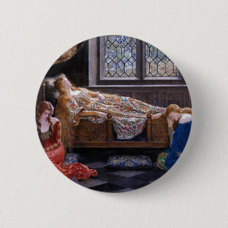 Macaron Rond 5 Cm La Belle au bois dormant, vers 1921 par John Colli
