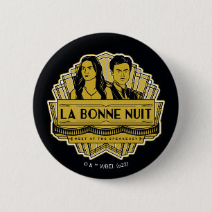 Macaron Rond 5 Cm La Bonne Nuit - Meet At The Speakeasy