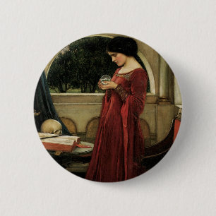 Macaron Rond 5 Cm La Boule de cristal de John William Waterhouse