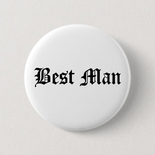 Macaron Rond 5 Cm La broche "Best Man"
