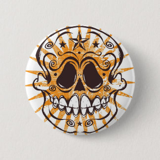 Macaron Rond 5 Cm La Calavera 4 - Colorway orange