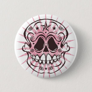 Macaron Rond 5 Cm La Calavera 4 - Colorway rose