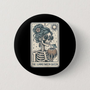 Macaron Rond 5 Cm La carte Summerween Queen Tarot, Halloween en cuis