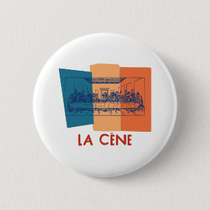 Macaron Rond 5 Cm La Cène - La Dernière Cène