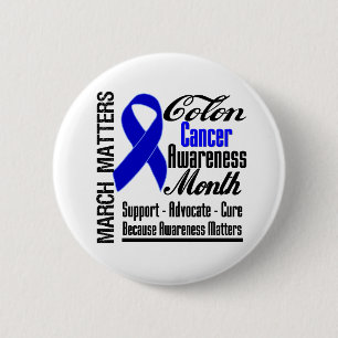 Macaron Rond 5 Cm La conscience importe mois de cancer du colon