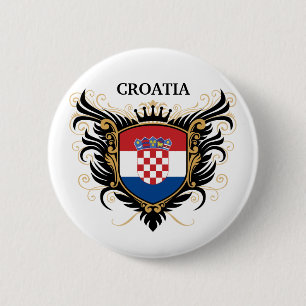 Macaron Rond 5 Cm La Croatie [personnalisez]