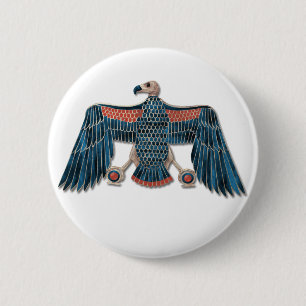 Macaron Rond 5 Cm La déesse égyptienne Nekhbet Pectoral